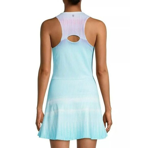 K-Swiss Stamina Tennis Dress XS Blue Multi Built-In Bra NWT - Picture 15 of 15